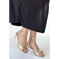 Lenya Gold Rugan Topuklu Ayakkabı