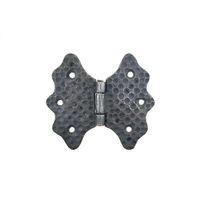 Antika Tarz Dekoratif Pirinç Kelebek Menteşe - 92 Mm, Oksit