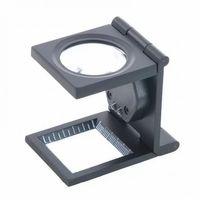 -25x25 Mm Full Çelik Kaplı Katlamalı Büyüteç Th-9005b