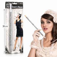 Gümüş Payetli Sigara Tutacağı