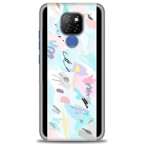 General Mobile GM 20 Kılıf HD Baskılı Kılıf - Blue and Purple + Tam Ekran Koruyucu