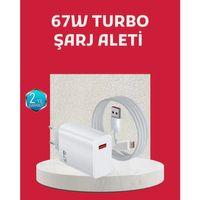 67 Watt Turbo Şarj Cihazı Motorola G30 G50 G60 G82 Uyumlu