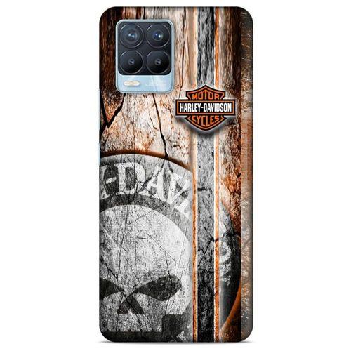 Realme 8 Pro Uyumlu Kılıf Motorsiklet (12) Koruyucu Silikon Harley Davidson
