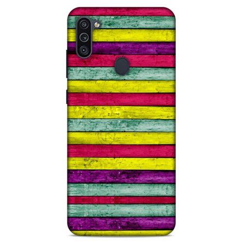 Lopard Samsung Galaxy M11 Uyumlu Kılıf Wood'X (30) Silicone Case Desenli