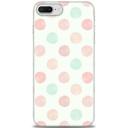iPhone 7 Plus Kılıf HD Baskılı Kılıf - Blue Pink + Tam Ekran Koruyucu