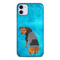 Apple Iphone 11 Kılıf Köpek Kıyafetleri (34) Slim Armor Kılıf Kapişonlu Sweet