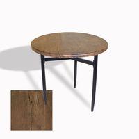Dockers Venedik Masa Yuvarlak Çap 80 ESB (Werzalit, Wermodin veya Allzalit Tabla) - Rustic Dark