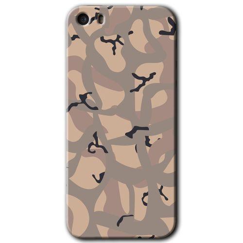 MRCİLETİSİM iPhone 5s Kılıf HD Desen Baskılı Arka Kapak + Mat Kobra Cam - Kamuflaj 6