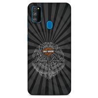 Samsung Galaxy M30s Uyumlu Kılıf Motorsiklet (40) Fit Silikon Kılıf Harley