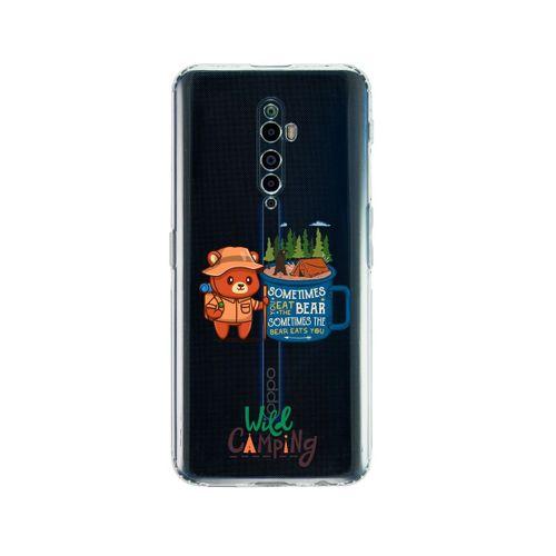 Oppo Reno 2Z Wild Camping Tasarımlı Premium Şeffaf Silikon Kılıf
