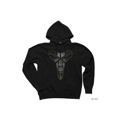 Kobe Bryant Logo 2 Siyah Kapşonlu Sweatshirt Hoodie