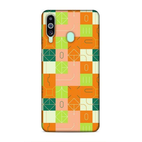 Samsung Galaxy M40 Uyumlu Kılıf Insomnia (48) Bumper Kılıf Fıstık Yeşili Turuncu