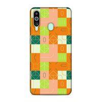 Samsung Galaxy M40 Uyumlu Kılıf Insomnia (48) Bumper Kılıf Fıstık Yeşili Turuncu