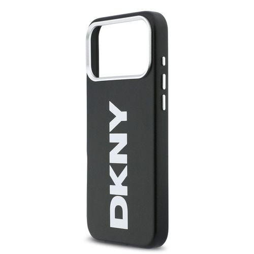 Apple iPhone 17 Pro Max Kılıf DKNY Orjinal Lisanslı M-safe Şarj Özellikli PU Büyük Dikey Logolu Kapak