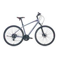 Carraro Sportive 225 Hidrolik Fren 24 Vites 28 Jant Şehir Bisikleti Andrsit-Kırmızı 51 cm