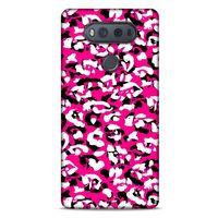 LG K61 Uyumlu Kılıf Pembe Delisi (31) TPU Kılıf Kamuflaj