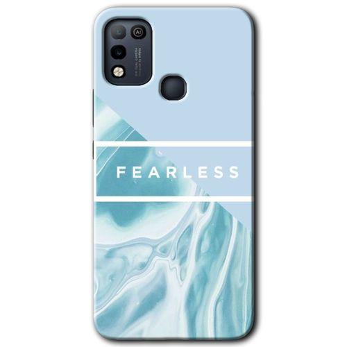 İnfinix Hot 10 Play Kılıf HD Desen Baskılı Arka Kapak - Fearless