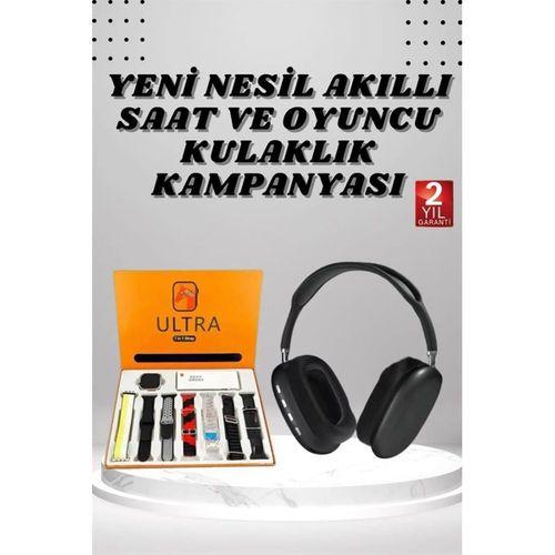 Boyun Bantlı Kulaklık Ve 7 Kordonlu Yeni Nesil Akıllı Saat Kampanyası Yüksek Ses Kaliteli