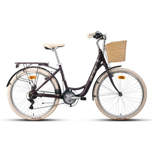 Carraro Juliet 26 Jant 21 vites Şehir Bisikleti Mat Mürdüm-Krom 43 cm
