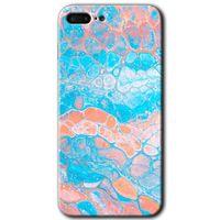 MRCİLETİSİM iPhone 7 Plus Kılıf HD Desen Baskılı Arka Kapak + Mat Kobra Cam - Bubbles 1