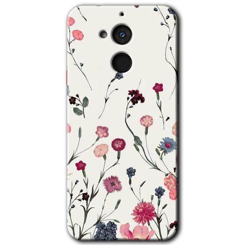 Potkal Hediye Fabrikası General Mobile GM 8 HD Baskılı Kılıf + 9D Tam Ekran Koruyucu - Mat Çiçek