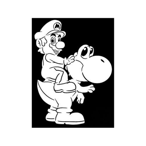 Mario ve Yoshi Şablonu 2D (Bu ürün Sadece Plastik parçadır - Almadan Önce Soru Sorabilirsiniz)