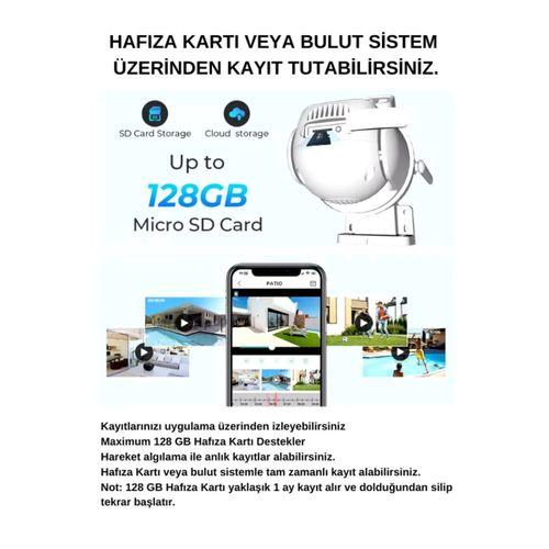 Ip Kamera 2+2 Mp 4mp 1080p Ultra Hd Hareketli Sensör Dış Ortam Ip Kamera Speed Dome Akıllı Ip Çift Kamera