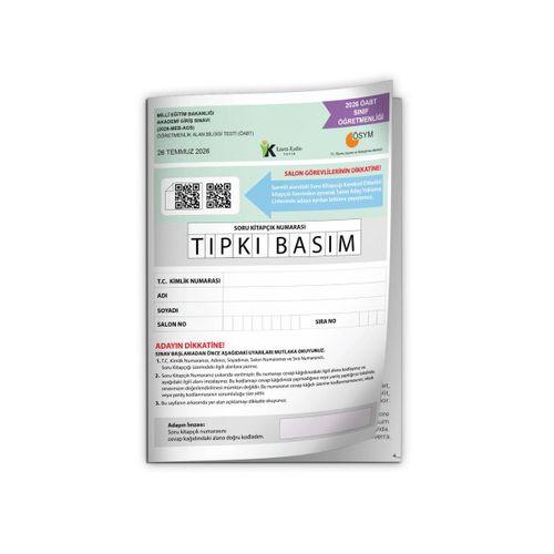 2026 MEB-AGS ÖABT Sınıf Öğretmenliği ÖSYM Tıpkı Basım Kitapçığı Türkiye Geneli Deneme