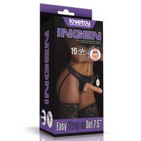Vibrating Easy Strapon Set  7.5 İnç Belden Bağlamalı Model2