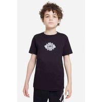 New World Order Baskılı Unisex Çocuk Siyah Tshirt