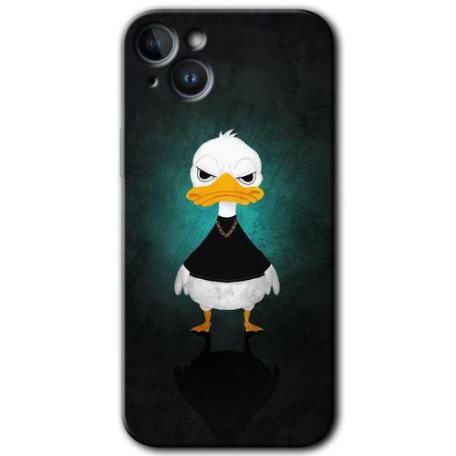 iPhone 14 Plus HD Baskılı Kılıf + 9D Tam Ekran Koruyucu - Angry Duck