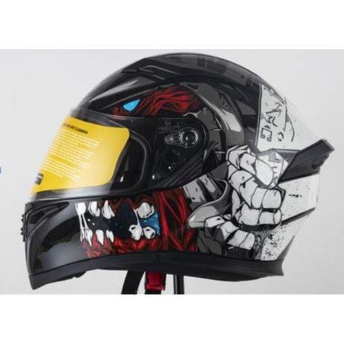 SEVGENT Kask Çeneli Gözlüklü Evo Kuru Kafa 31607 -L-