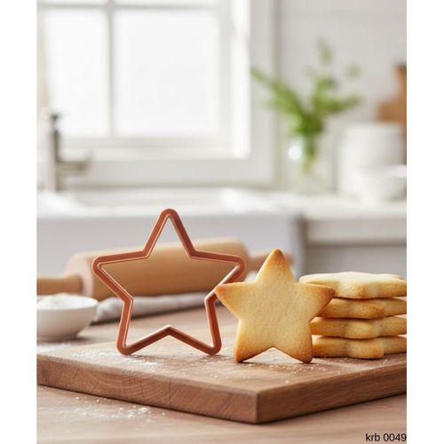 Yıldız Figürlü Kurabiye Kalıbı ve Hamur Kesici – Şeker Hamuru ve Oyun Hamuru İçin Tek Parça Kalıp