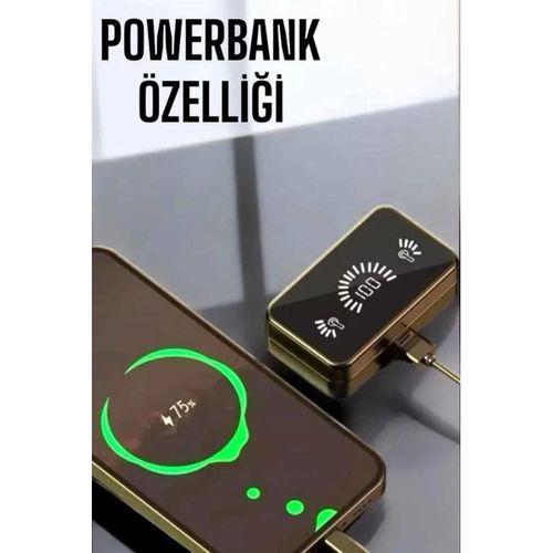 Aynalı Bluetooth Kulaklık Telefon Standlı Dijital Göstergeli