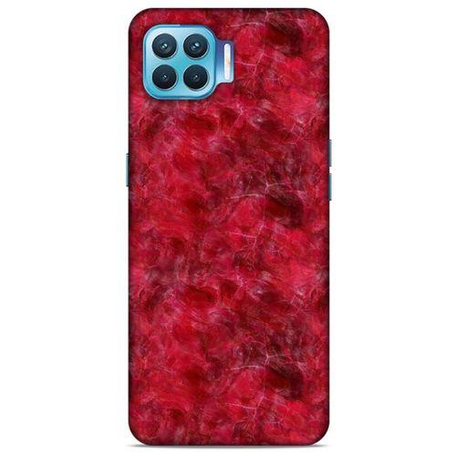 Mermer Desenli (6) Tema Silikon Kılıf Kırmızı Oppo Reno 4 Lite Kılıf