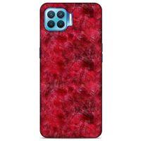 Mermer Desenli (6) Tema Silikon Kılıf Kırmızı Oppo Reno 4 Lite Kılıf