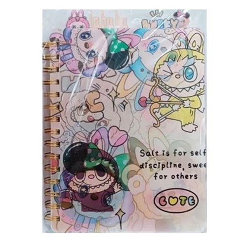 Labubu 3D Ayraçlı Defter A5 Spiralli Orijinal