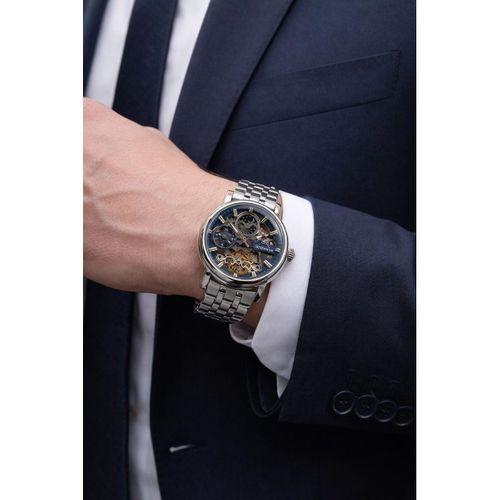 Slazenger Otomatik Seri Mehtap Ve Güneş Kadranlı İtalyan Bileklik Hediyeli Erkek Kol Saat O.2611.390