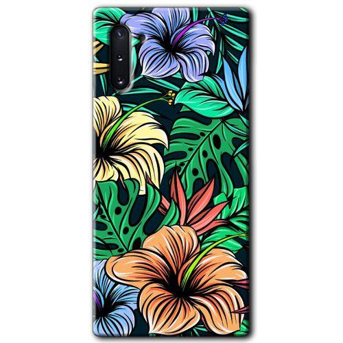 Samsung Galaxy Note 10 HD Baskılı Kılıf + 9D Tam Ekran Koruyucu - Hibiscus Flowers