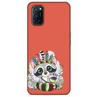 Animax Kızılderili Rakun Oppo A52 Kılıf Desenli Silikon