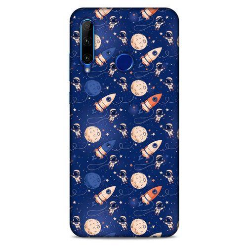 Huawei Honor 20 Lite Uyumlu Kılıf Mavi Delisi (30) Silicone Case Galaksi