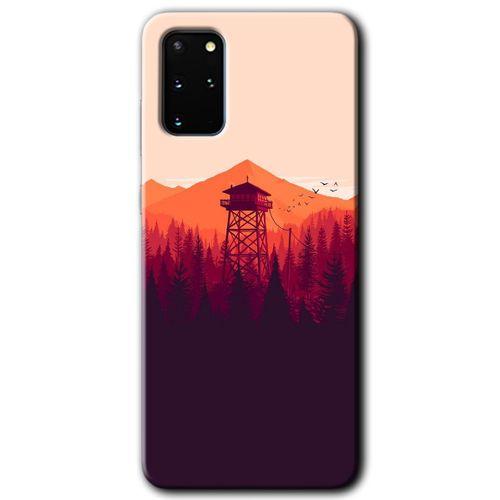 Samsung Galaxy S20 Plus HD Baskılı Kılıf + 9D Tam Ekran Koruyucu - Gözlem Kulesi