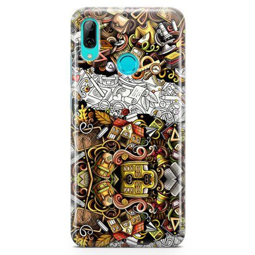 Huawei Y9 2019 Kılıf Okulum Doodle Arka Kapak Koruma Desenli Full Koruyucu