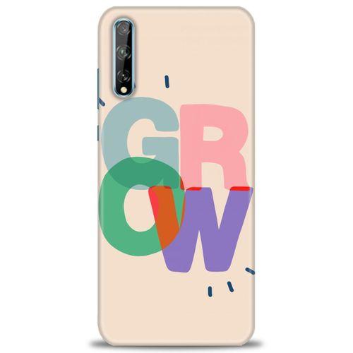Huawei Y8P Kılıf HD Baskılı Kılıf - Grow + Tam Ekran Koruyucu