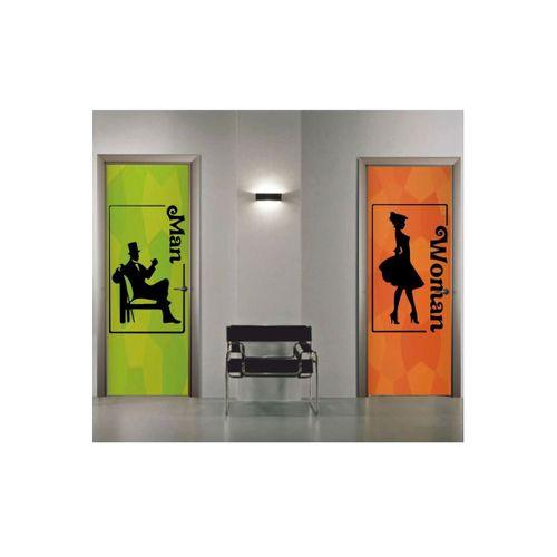 Man-women Tuvalet-wc Kapı Sticker