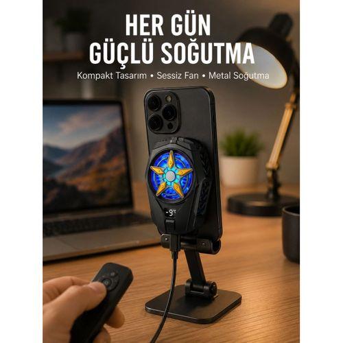 Cep Telefonu Radyatörü – Type-c, 2 Vitesli, Sessiz Soğutma Fanı Yeni Nesil