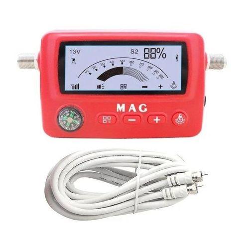 Mag Uydu Yön Bulucu Ses İkazlı Digital Ekran- 2 Metre Test Ara Kablolu