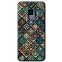 Potkal Hediye Fabrikası Samsung Galaxy S9 Kılıf HD Desen Baskılı Arka Kapak - Mat Mandala