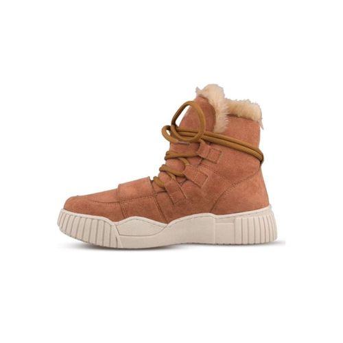 Mp 242-1876, Taba Süet Kadın Bağcıklı Spor Bot