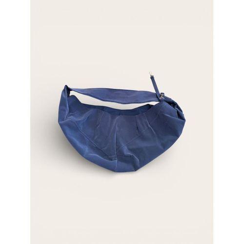 Pastel Lacivert Güderi Dokulu Köpek Taşıma Çantası – Emniyet Kemerli